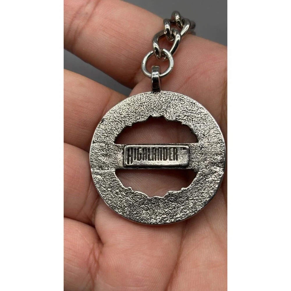 Vintage Highlander The Series Keychain Celtic Medallion 1990s TV Memorabilia